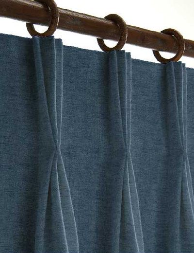 Curtain details for YORK, COBALT BLUE | Curtain Express